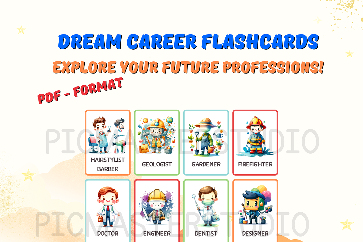 Occupation Flashcards for Kids: Disc, a Card Template by John_Walker (Photo 4 of 5)