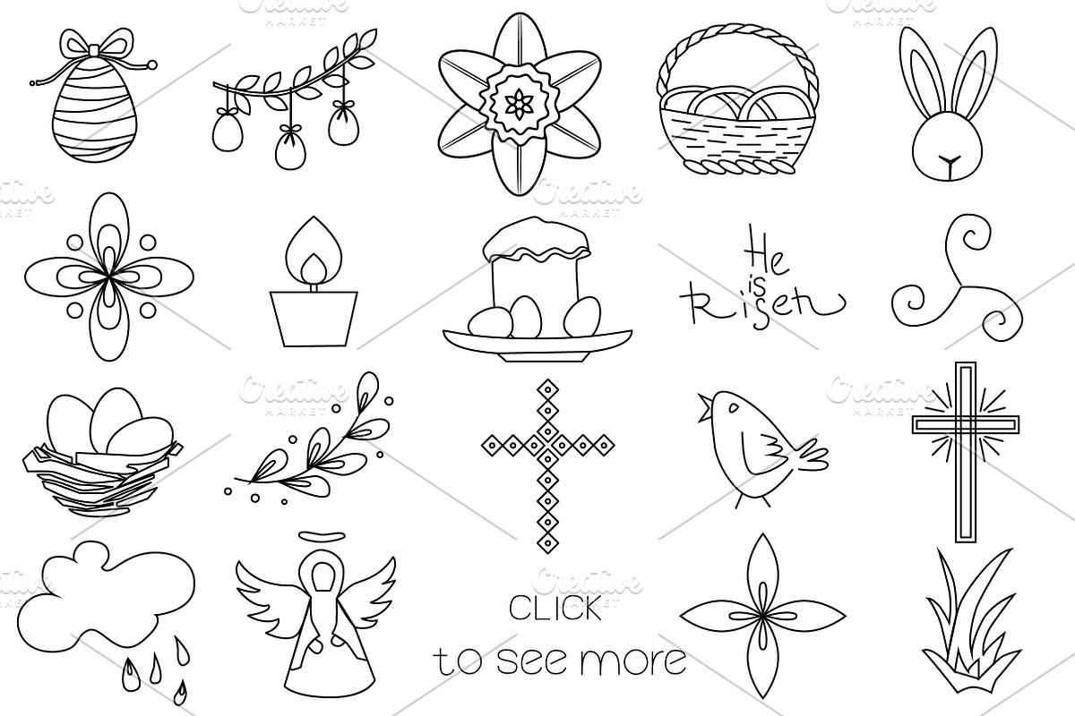 Easter collection, a Pattern Graphic by airdynamic (Photo 2 of 6)