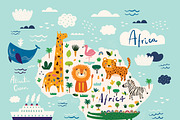 African animals baby collection, an Animal Illustration by MoleskoStudio (Thumbnail 2 of 13)