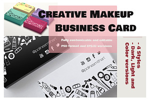 Creative Makeup Business Card
