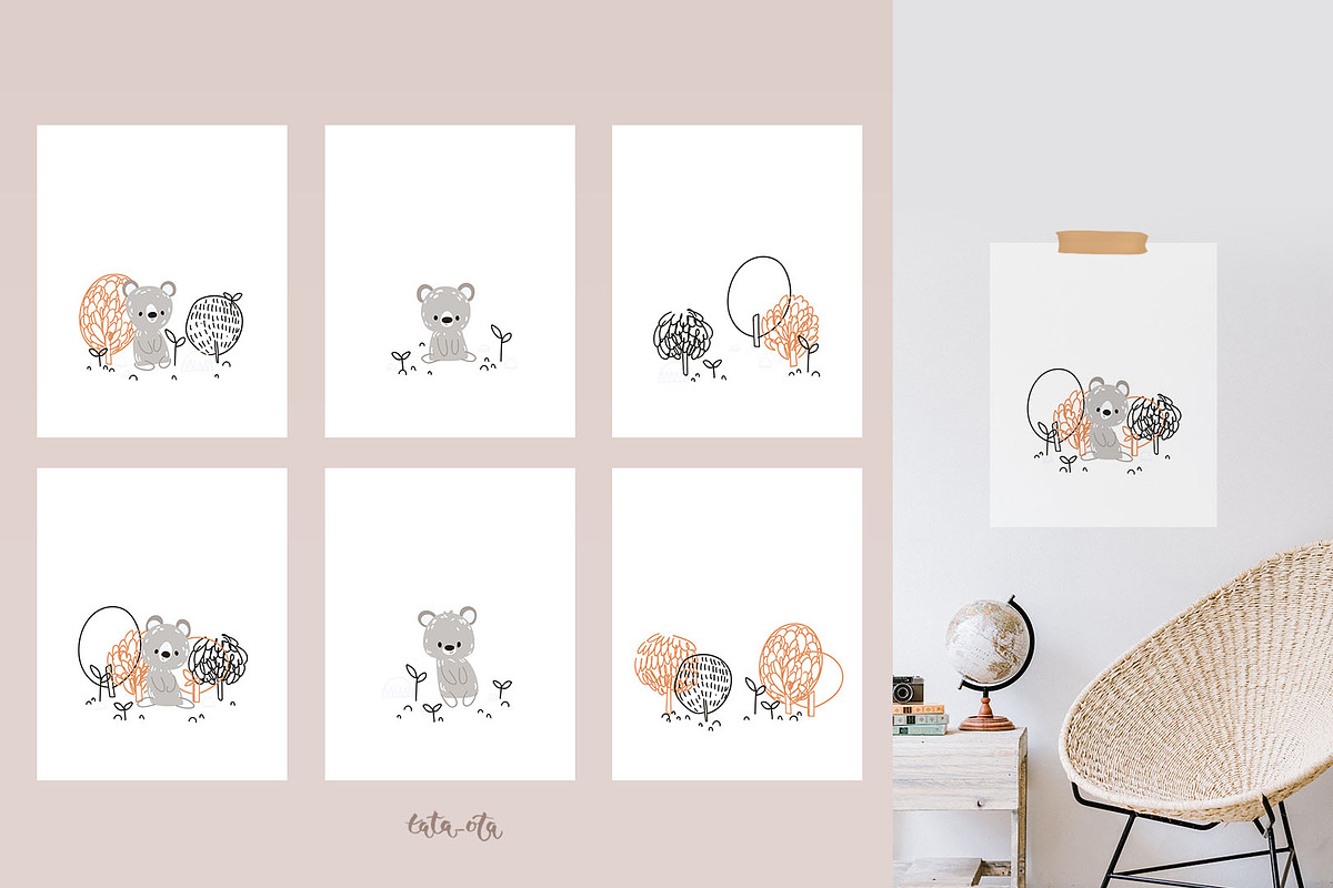 Little bear!, an Animal Illustration by tata_ota (Photo 6 of 12)