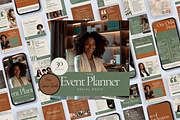 EVENT PLANNER INSTAGRAM POSTS, a Social Media Template by Daring Digies (Thumbnail 1 of 8)