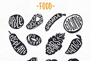 Set of hand-drawn illustration, a Food Illustration by Wewhitelist (Thumbnail 2 of 6)