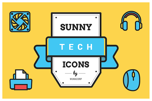 Sunny Tech Icons