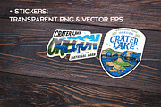 Crater Lake National Park Oregon Tee, an Illustration by Paul Lesser (Thumbnail 9 of 9)