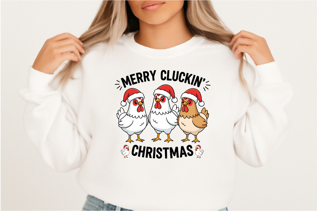 Christmas Chicken PNG, an Illustration by DreamArtGraphic (Photo 2 of 6)
