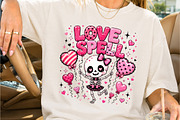 Pink Skeleton Halloween PNG, a Seasonal Illustration by Creative Art (Thumbnail 2 of 3)