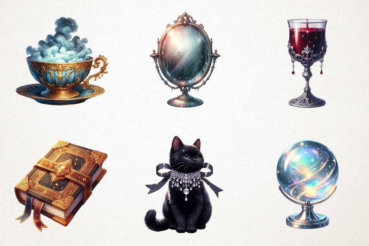 Elegant Halloween Clipart, an Illustration by RobertsArt (Photo 2 of 7)