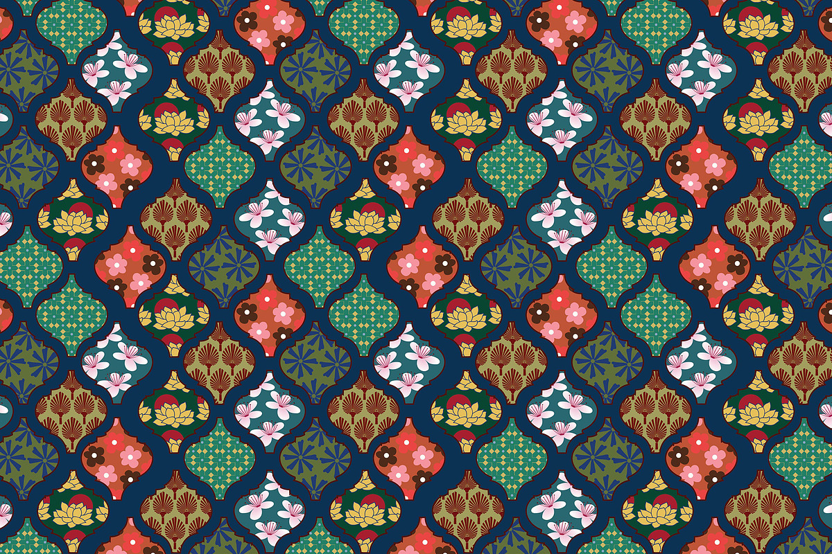 Japanese pattern set, a Pattern Graphic by TiveCreate (Photo 3 of 11)