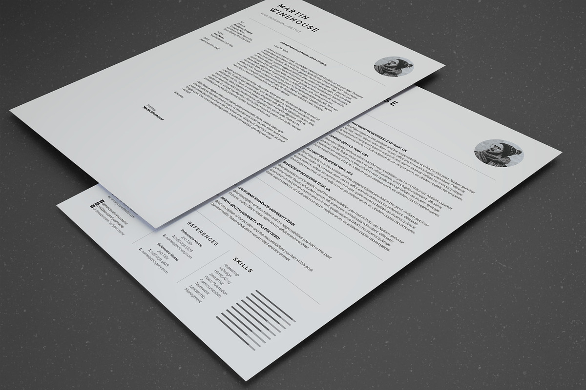 Resume Template / CV, a Resume Template by UX-group (Photo 4 of 5)