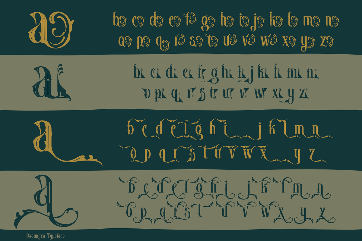 Dasimyra Antique Typeface, a Blackletter Font by TypeClassHeroes (Photo 9 of 10)