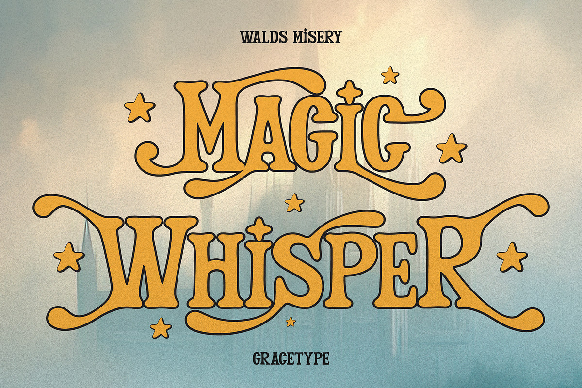Walds Misery | Fantasy Display Font, a Handwritten Font by gracetype_studio (Photo 1 of 12)