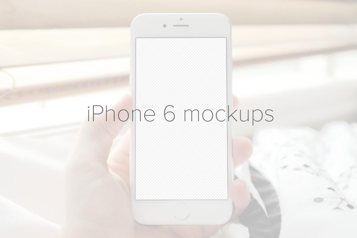 4 iPhone 6 Mockups, an iPhone Mockup by Homescreen Pro (Photo 1 of 5)