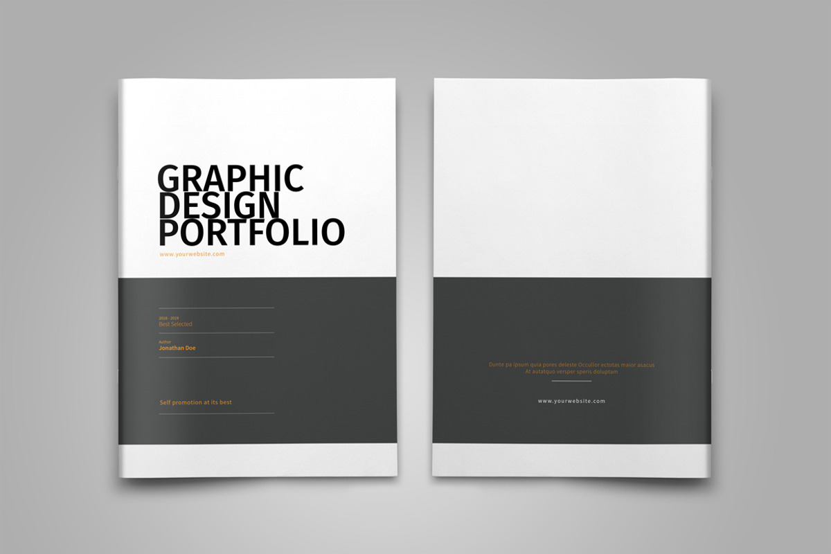 Graphic Design Portfolio Template, a Brochure Template by adekfotografia (Photo 4 of 42)