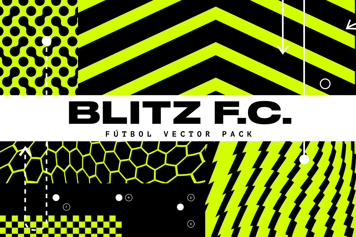 BLITZ F.C. - FUTBOL VECTOR PACK, a Pattern Graphic by GOAT Design Co. (Photo 8 of 8)