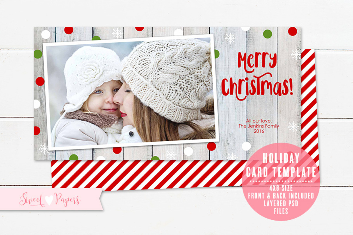 Holiday Photo Card Template, a Card Template by Sweet Papers (Photo 2 of 2)