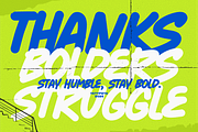 Bolders Struggle, a Handwritten Font by Yktypstd (Thumbnail 7 of 8)