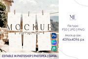 Seating Chart PSD PNG Canva Mockup,, a Product Mockup by Mie Mockup Studio (Thumbnail 1 of 6)