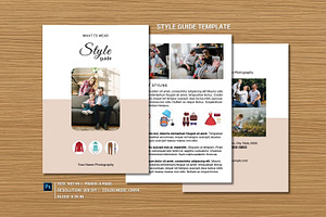Photographer Style Guide Template, a Flyer Template by retrographix