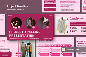 Project Timeline Google Slides, a Presentation Template by twinstd