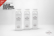 Clear Squared Bottles Mockup, a Packaging Mockup by INCDesign (Thumbnail 2 of 8)