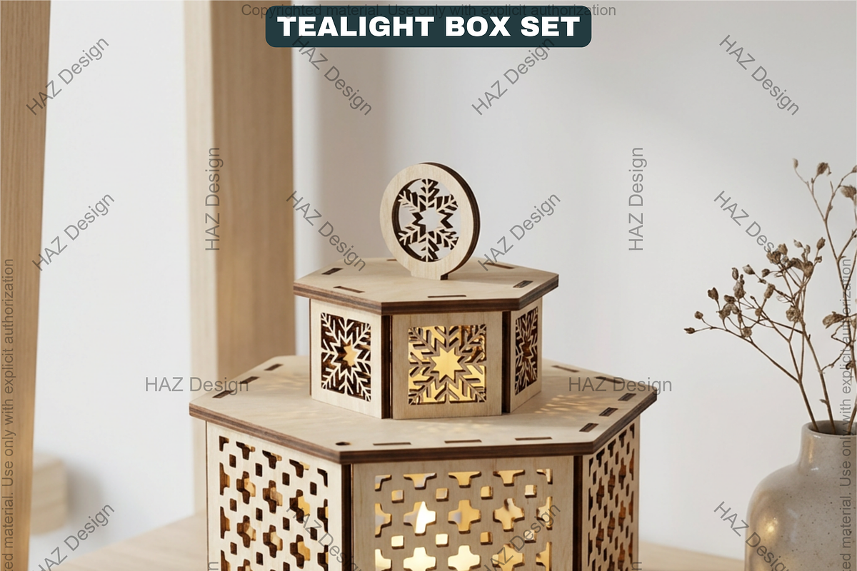 Christmas Candle Holder with Lid, a Graphic by AtacanDigital (Photo 6 of 16)