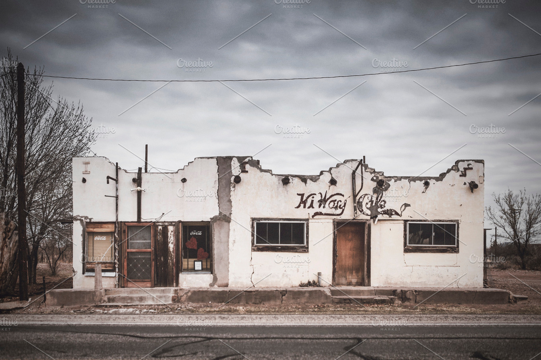 Old Broken Building In Ghost Town