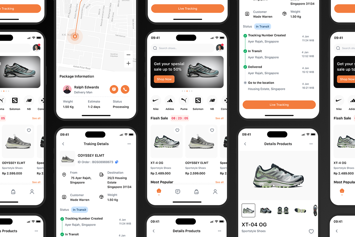 FootWise - Ecommerce Mobile UI KIT, an UI Kit Template by Odama (Photo 5 of 12)