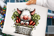 Spring Peeking Animals Clipart, an Illustration by SinaCreation (Thumbnail 8 of 9)