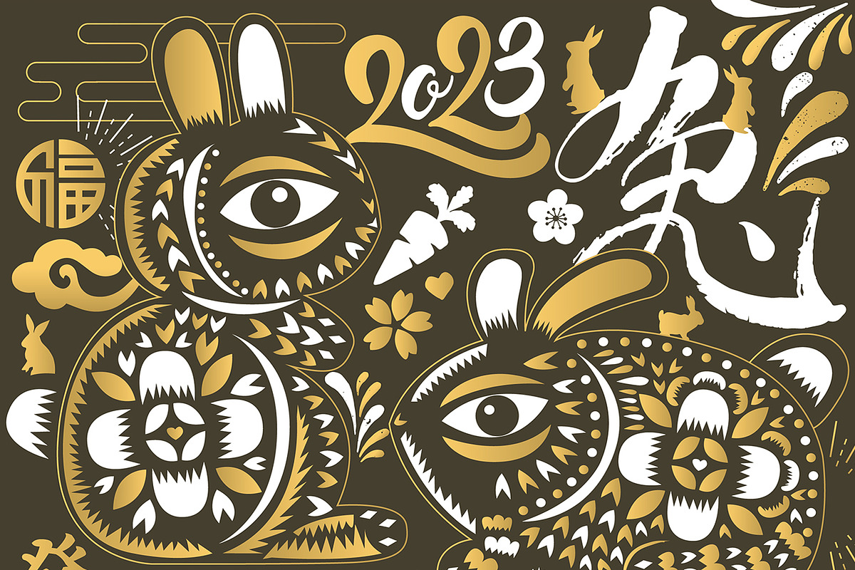 Chinese New Year 2023 Rabbit, an Illustration by www.lemongraphic.design (Photo 8 of 11)