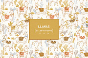 Llamas illustrations, an Animal Illustration by adehoidar (Thumbnail 1 of 6)
