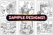 Bold Easy Spring Moments Coloring, a Seasonal Illustration by Craftsbeefy (Thumbnail 2 of 4)