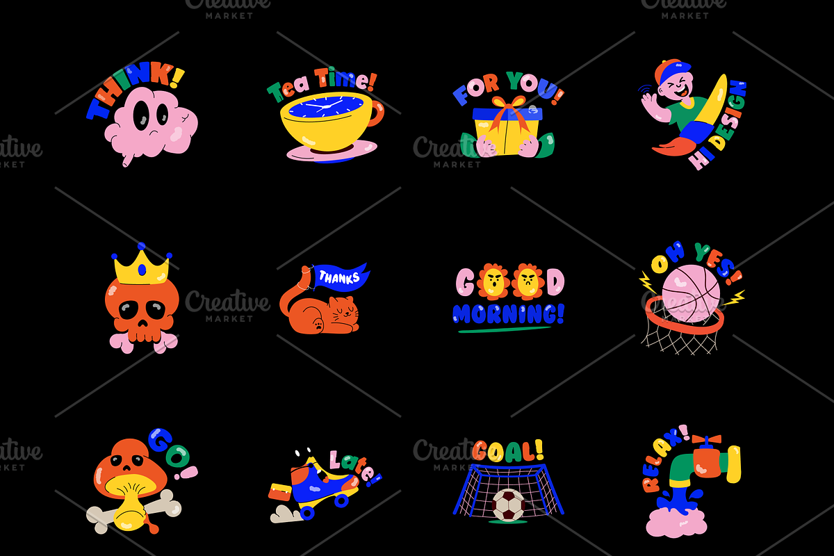 Animated Social Media Stickers, an Icon by Vectors Market (Photo 7 of 7)