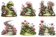 Whimsical Spring Pathway Clipart, an Illustration by Dream Creation (Thumbnail 2 of 5)