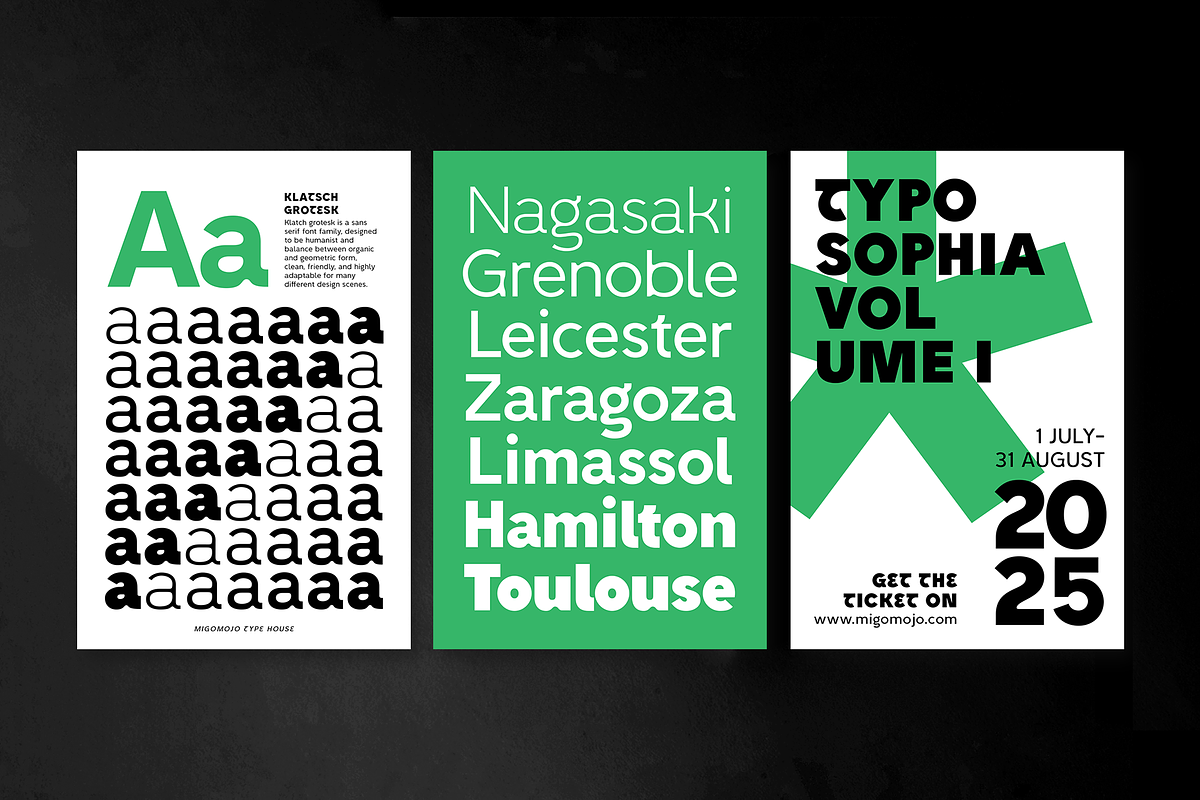 Klatsch Grotesk - Font Family, a Sans Serif Font by Migomojo Type House (Photo 9 of 12)