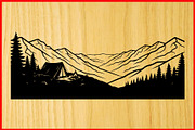 Mountain Landscape Silhouette Puzzle, a Seasonal Illustration by Designer_Momina (Thumbnail 5 of 10)