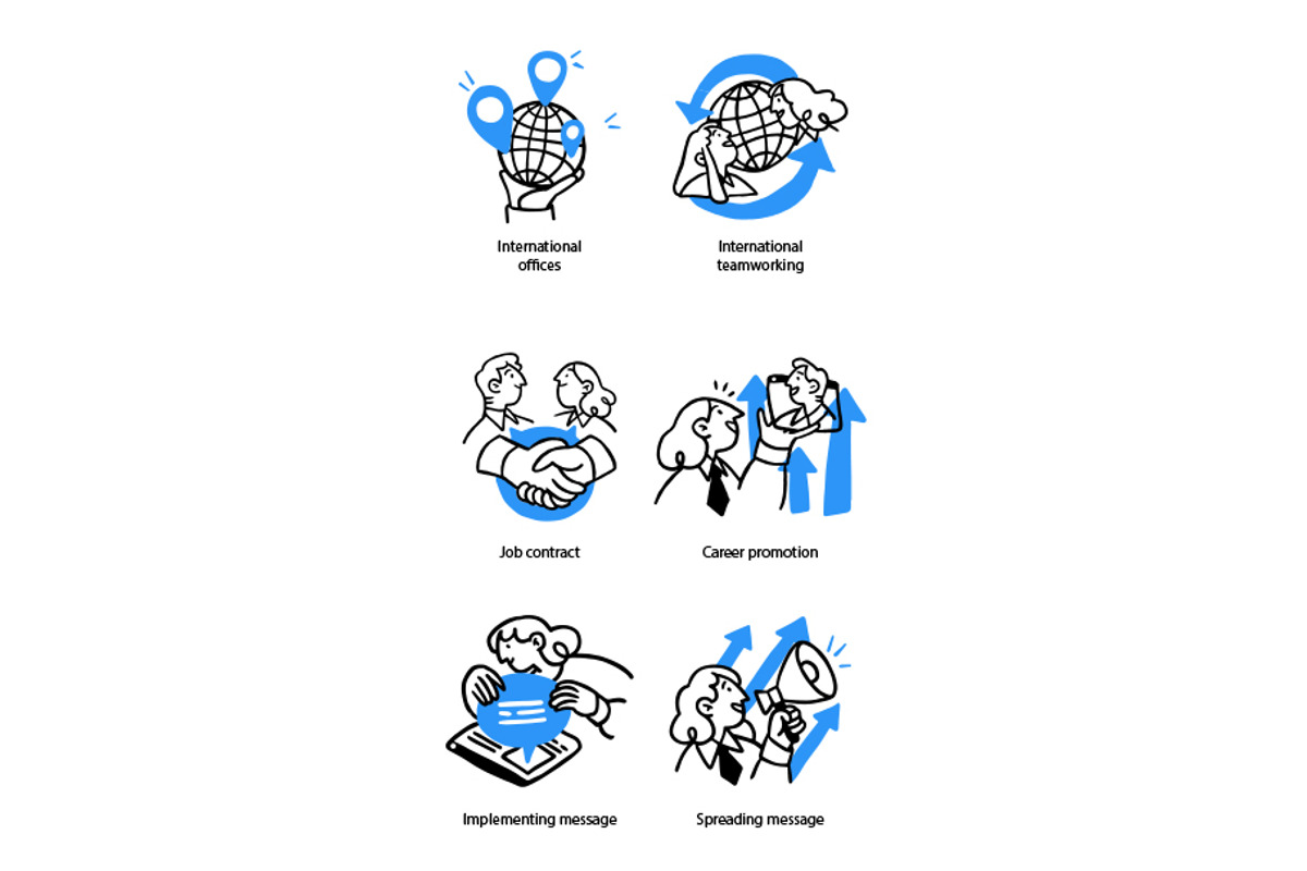 HR business illustration set, a Person Illustration by StonePic (Photo 2 of 4)