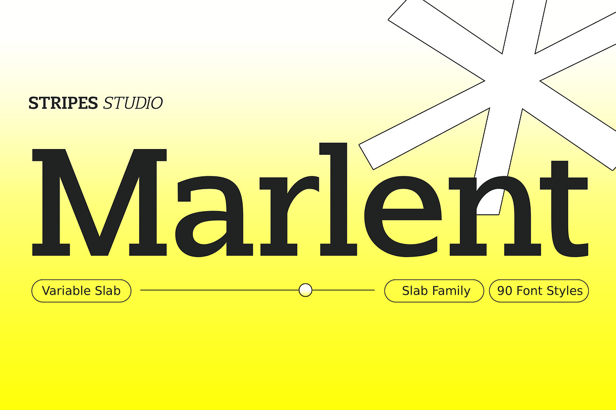 Marlent Variable, a Slab Serif Font by Stripes Studio (Photo 1 of 15)