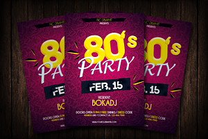 Retro Party Flyer Template