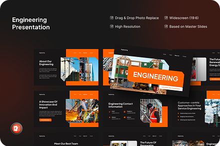 Engineering Presentation Powerpoint, a Presentation Template by SquidPixey