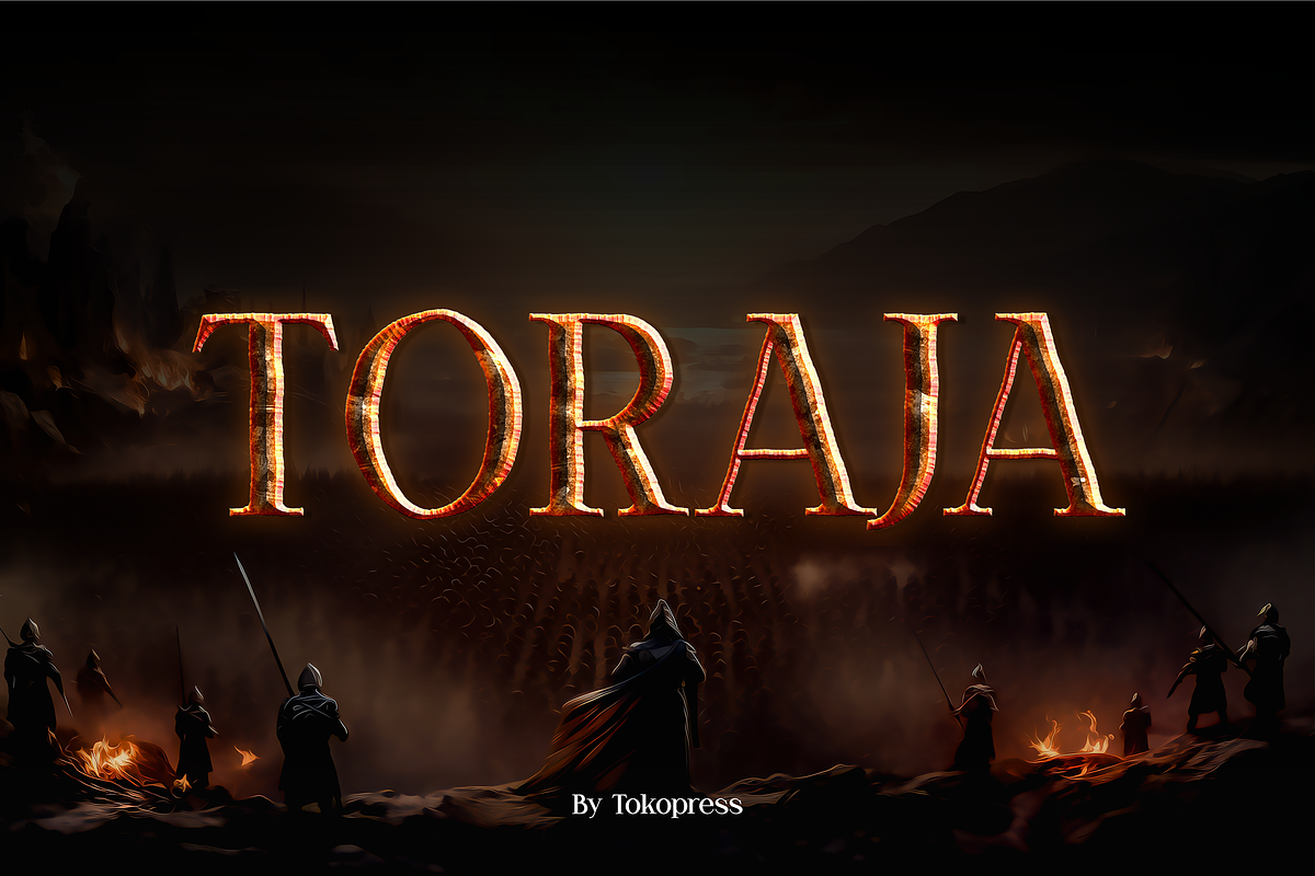 TORAJA, a Serif Font by TokoPress (Photo 1 of 10)