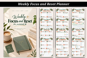 Weekly Focus & Reset Planner