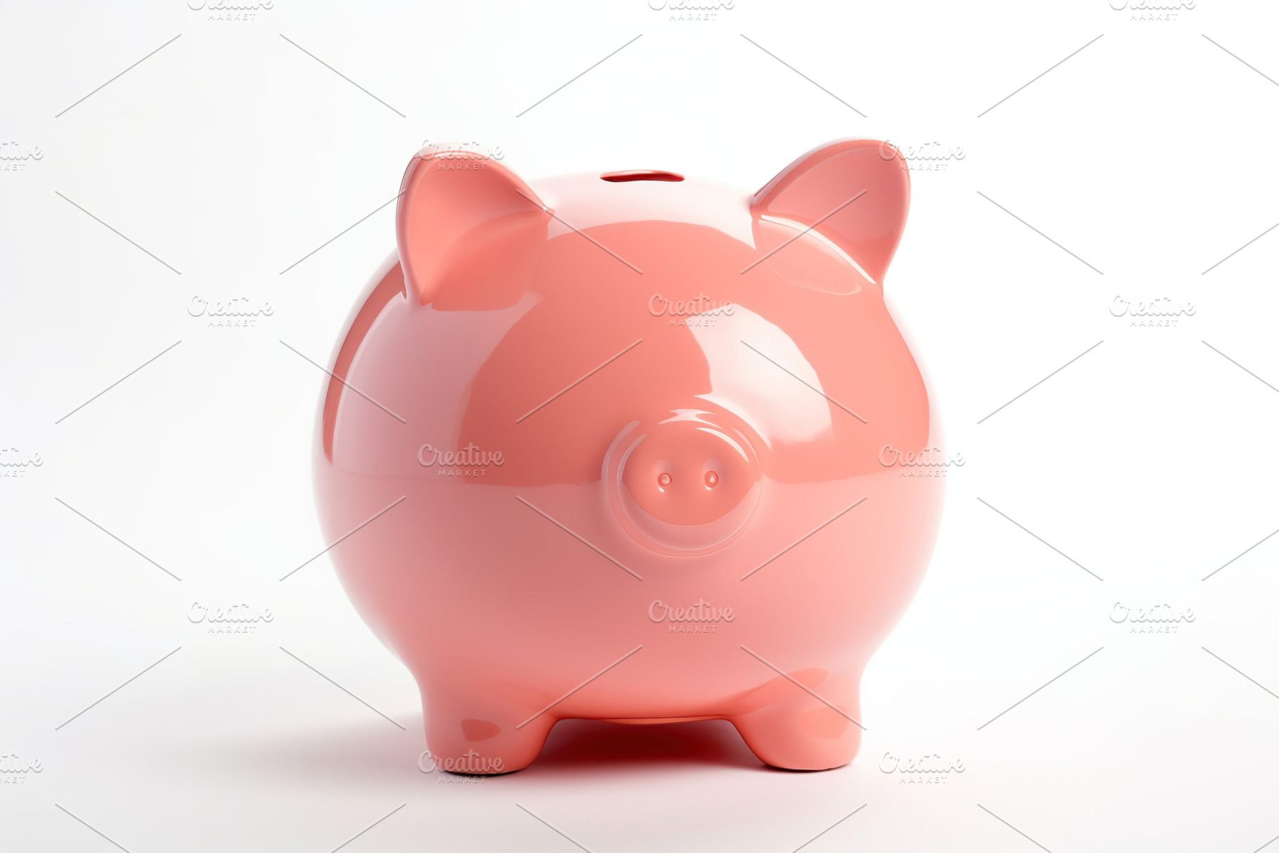 Piggybank isolated on white background, a Photo by AlyaAnd
