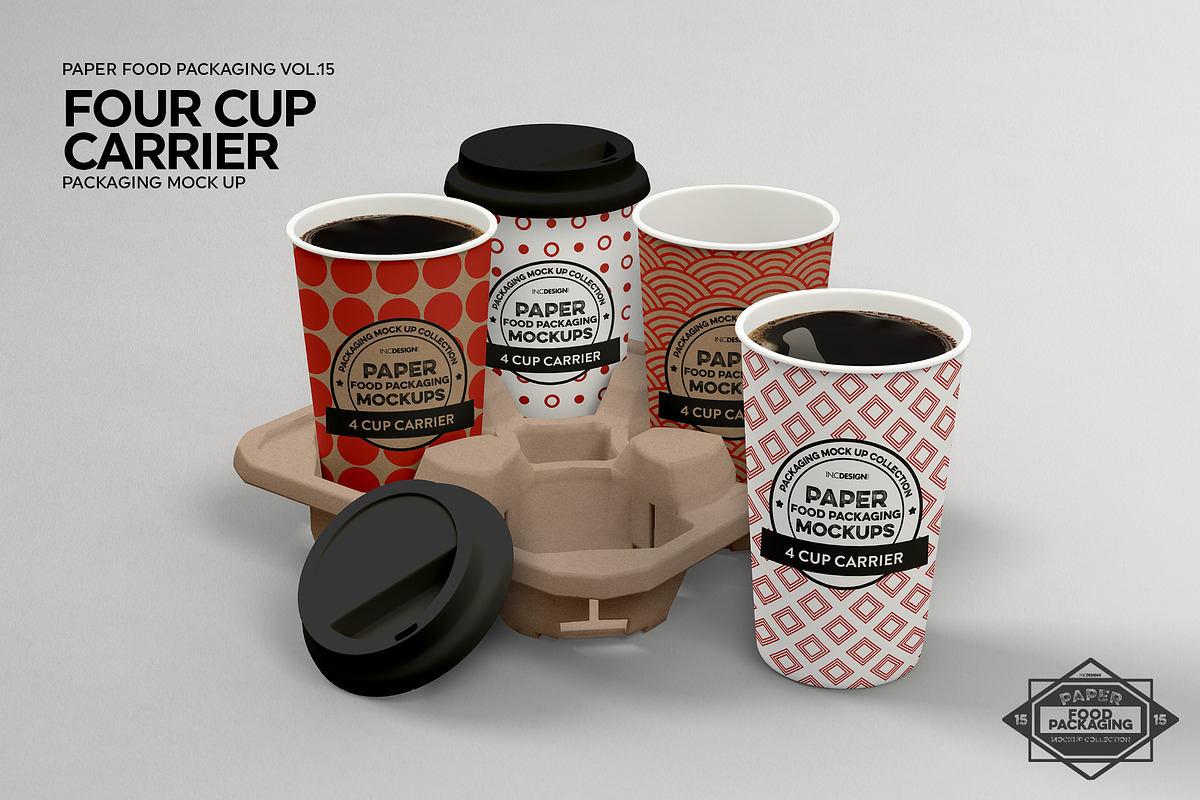 VOL.15 Food Box Packaging Mockups, a Packaging Mockup by INCDesign (Photo 8 of 21)