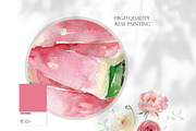 Watercolor Clipart - WATERMELON, a Decorative Illustration by Beigetime (Thumbnail 4 of 10)