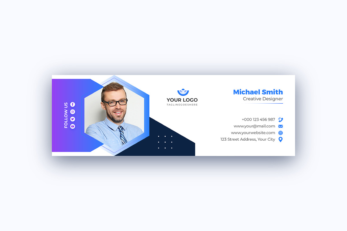 Email Signature Template, an Email Template by Mk_Studio (Photo 2 of 7)
