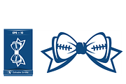 Football-Themed Bow Design, a Sport Illustration by CarWrap design (Thumbnail 3 of 5)
