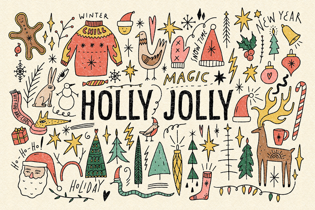 Holly Jolly Bundle, an Animal Illustration by Annie Konst (Photo 1 of 11)
