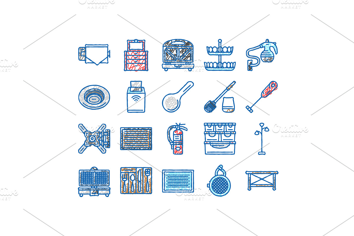 home interior accessories design, an Object Illustration by pikepicture