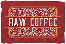 Handcrafted font "Raw Coffee"